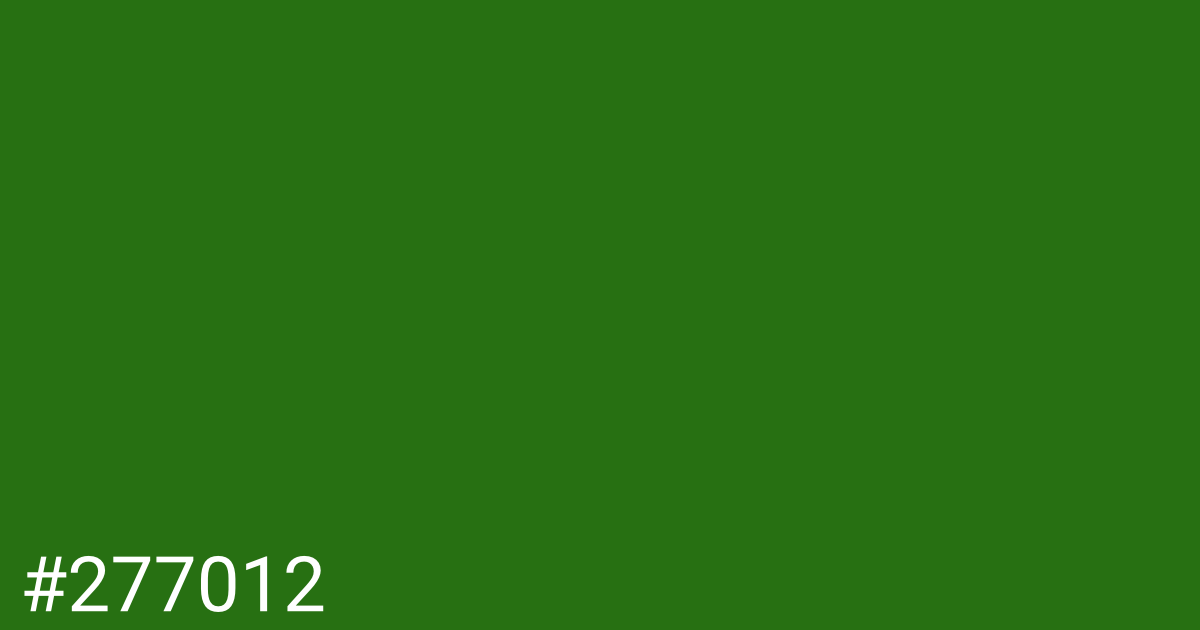 Hex color #277012 graphic