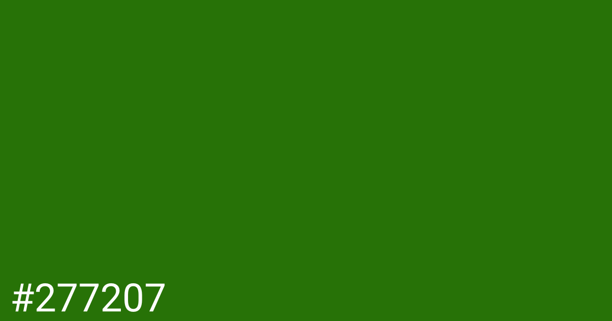 Hex color #277207 graphic
