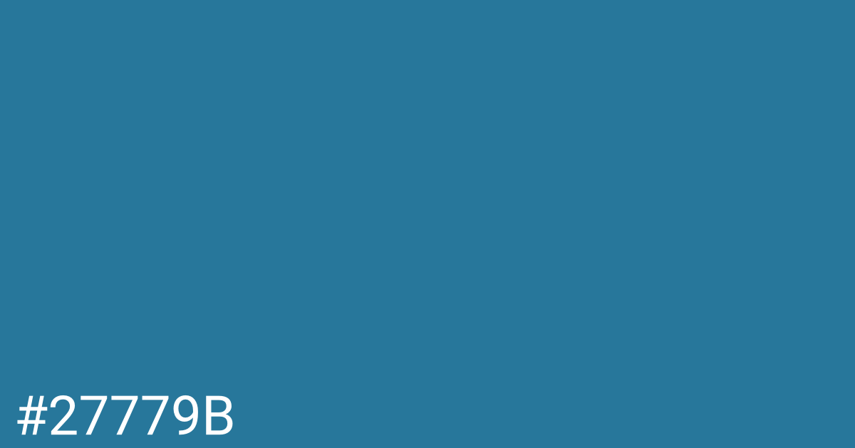 Hex color #27779b graphic