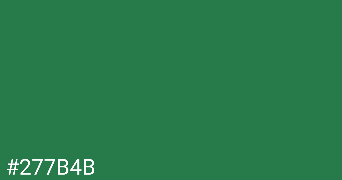 Hex color #277b4b graphic