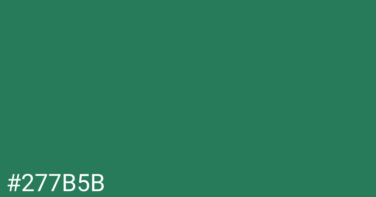 Hex color #277b5b graphic