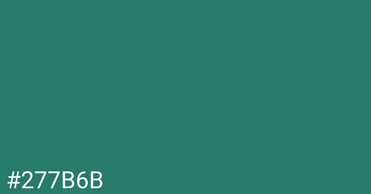 Hex color #277b6b graphic