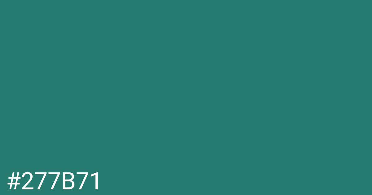 Hex color #277b71 graphic