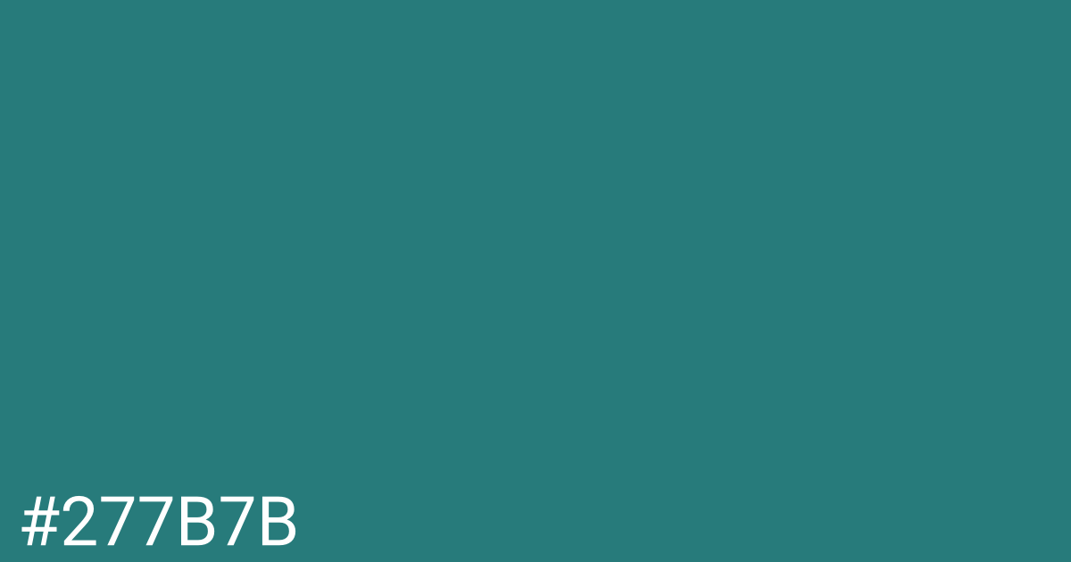 Hex color #277b7b graphic