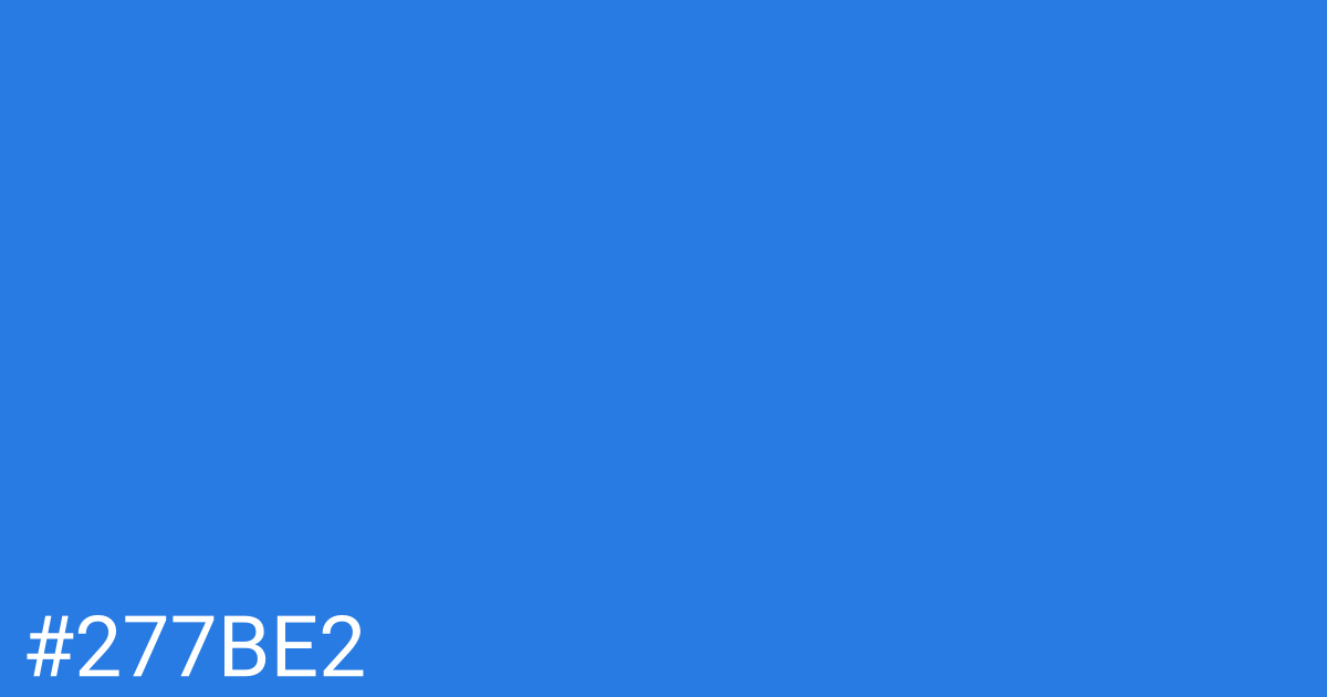 Hex color #277be2 graphic