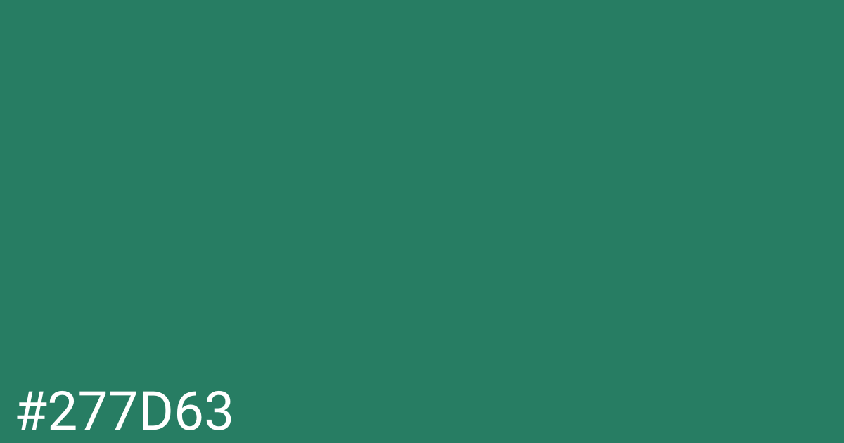 Hex color #277d63 graphic