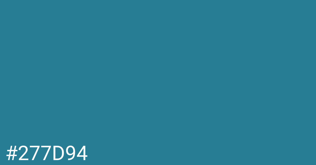 Hex color #277d94 graphic