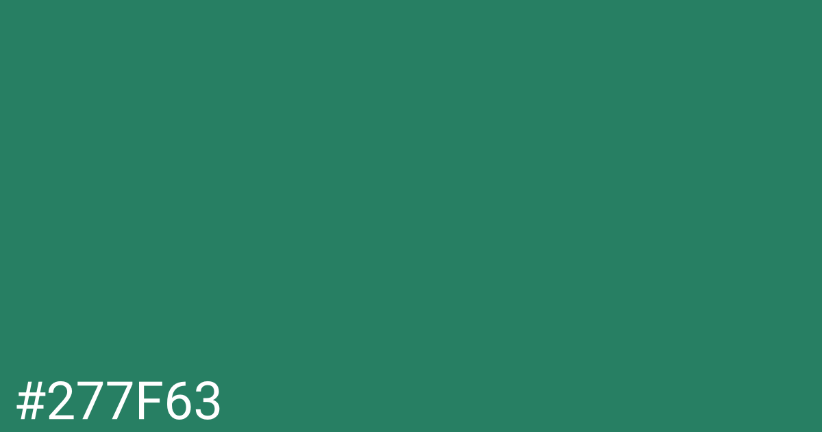 Hex color #277f63 graphic