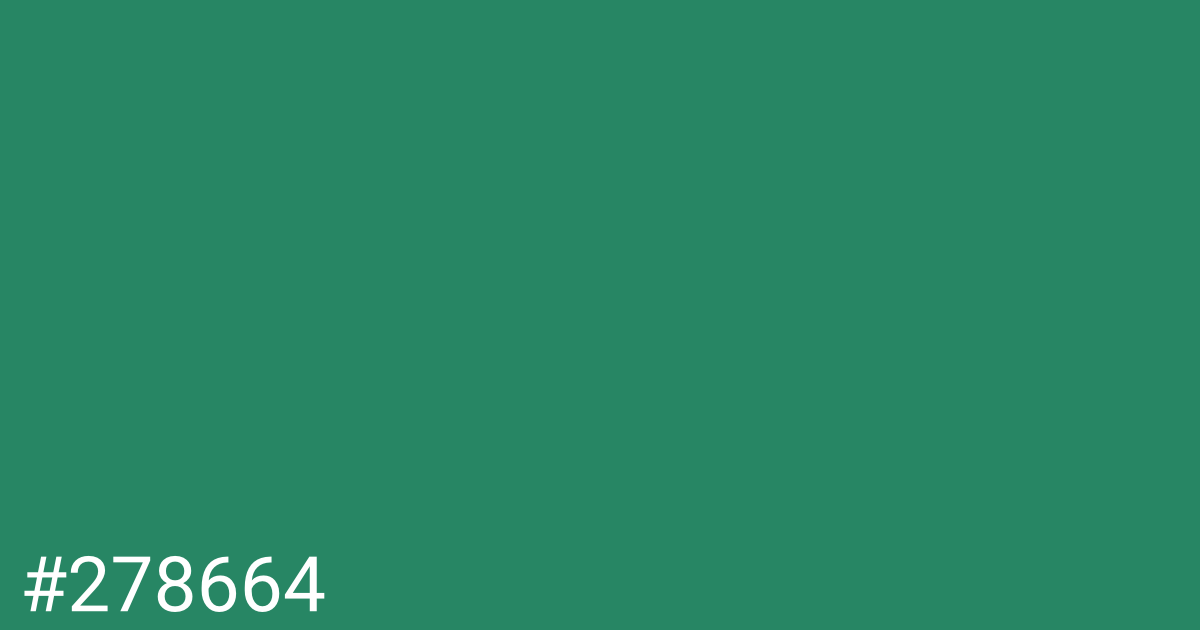 Hex color #278664 graphic