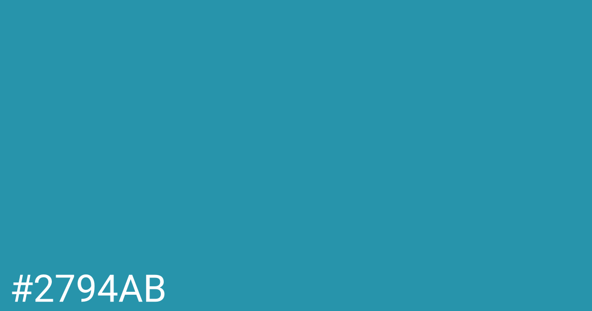 Hex color #2794ab graphic