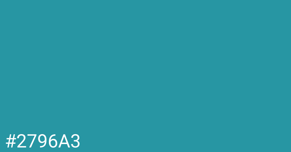 Hex color #2796a3 graphic