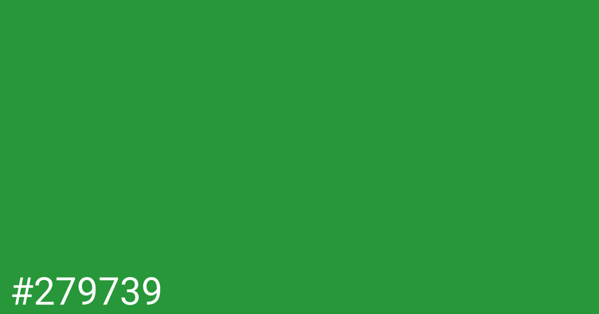 Hex color #279739 graphic