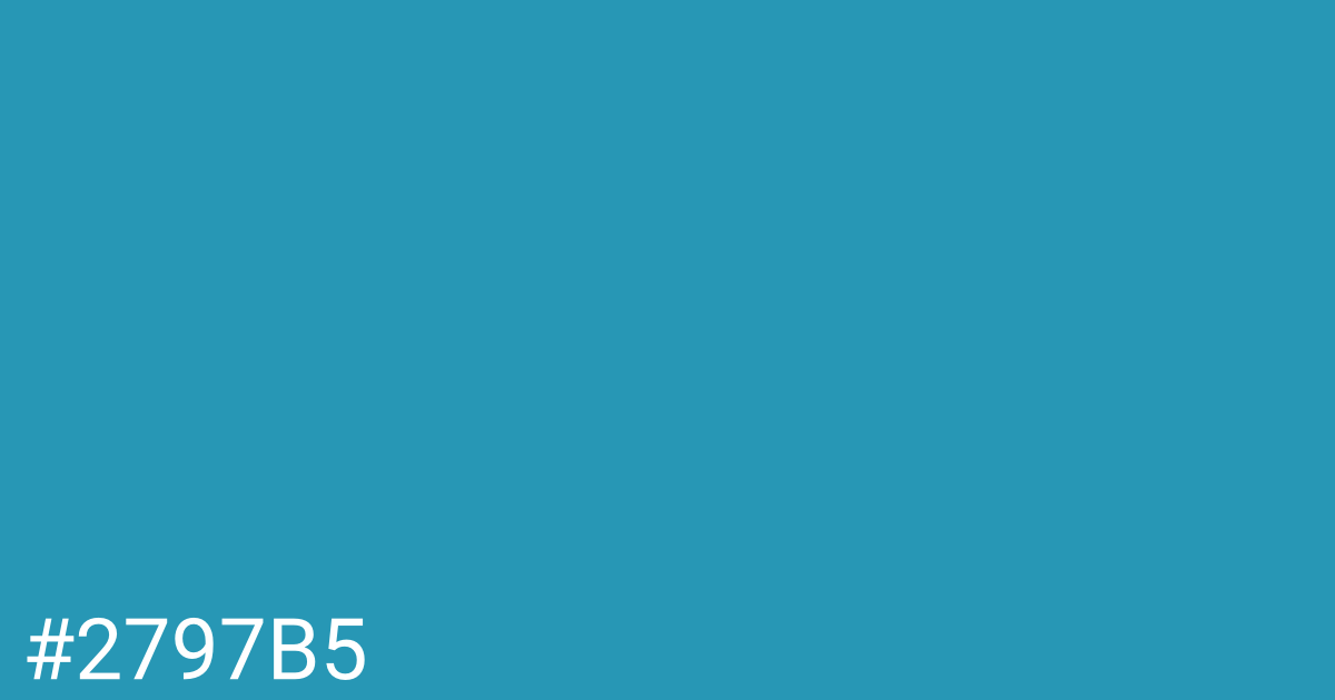 Hex color #2797b5 graphic