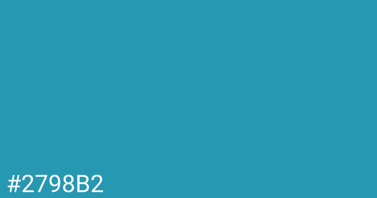 Hex color #2798b2 graphic