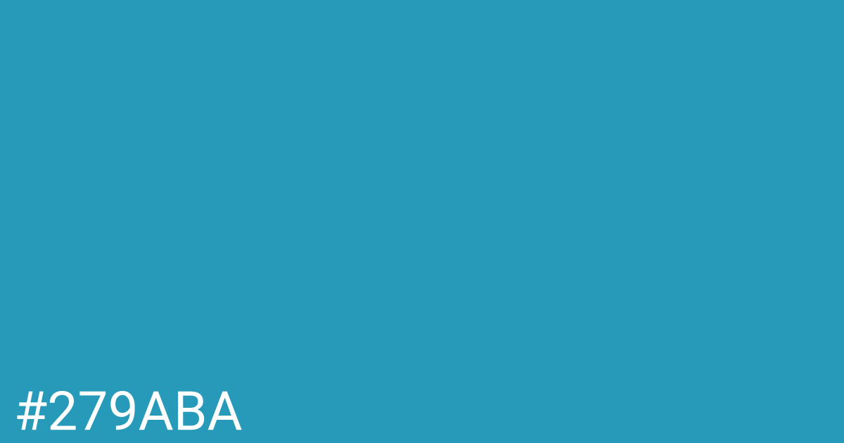 Hex color #279aba graphic