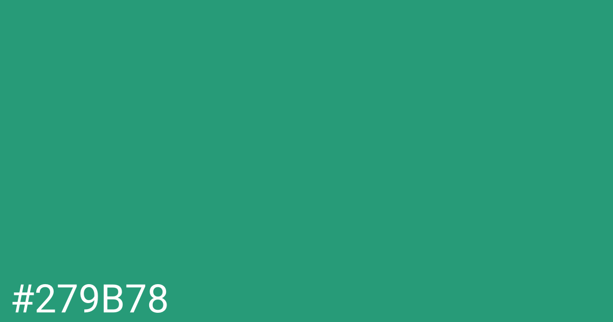 Hex color #279b78 graphic