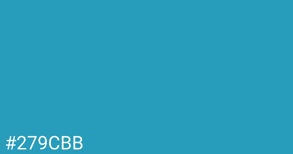 Hex color #279cbb graphic