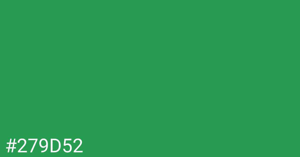 Hex color #279d52 graphic