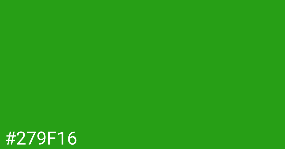 Hex color #279f16 graphic