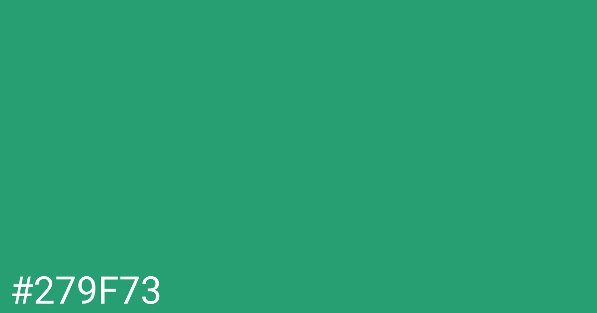 Hex color #279f73 graphic