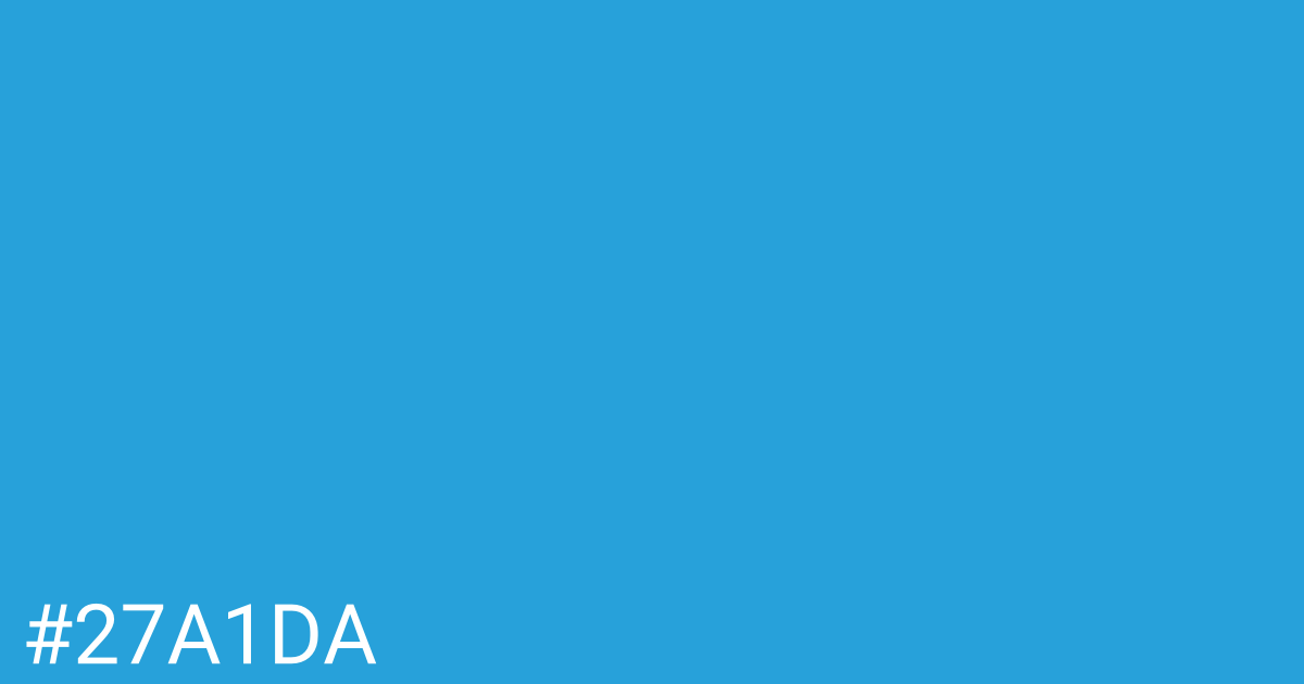 Hex color #27a1da graphic