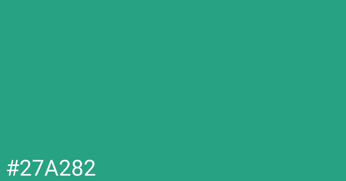 Hex color #27a282 graphic