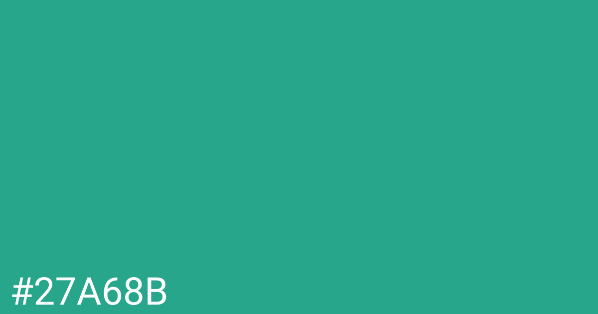 Hex color #27a68b graphic