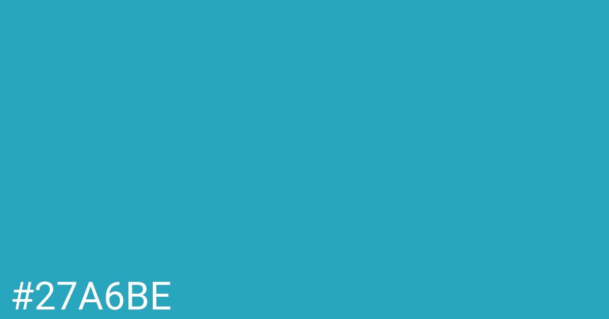 Hex color #27a6be graphic
