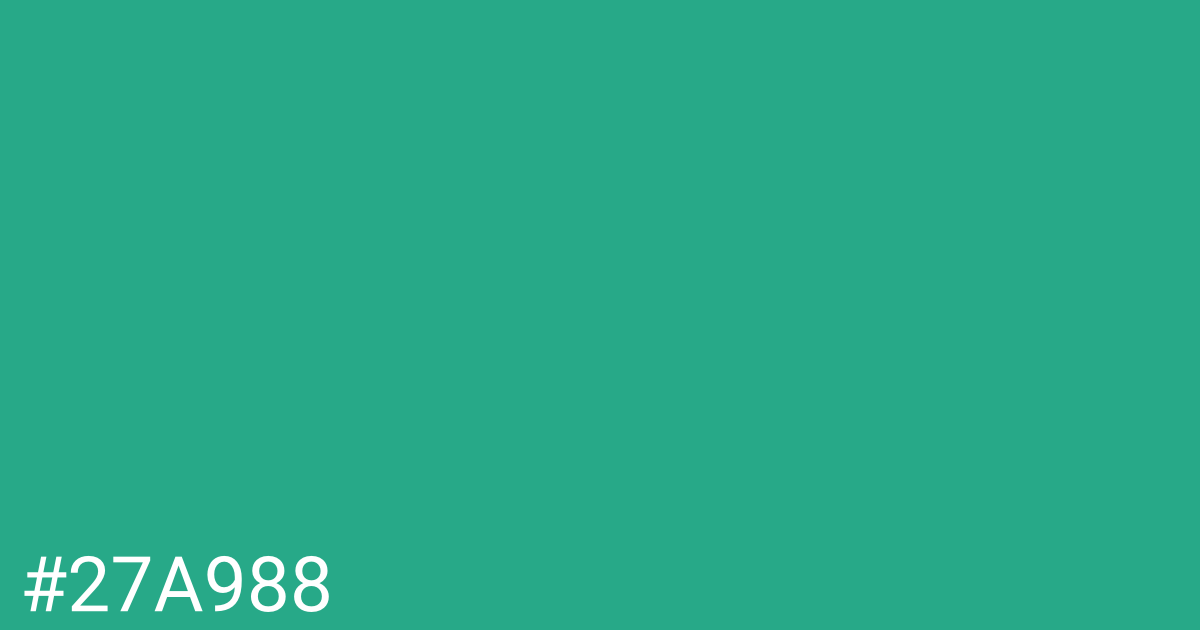 Hex color #27a988 graphic