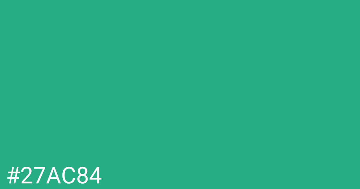 Hex color #27ac84 graphic