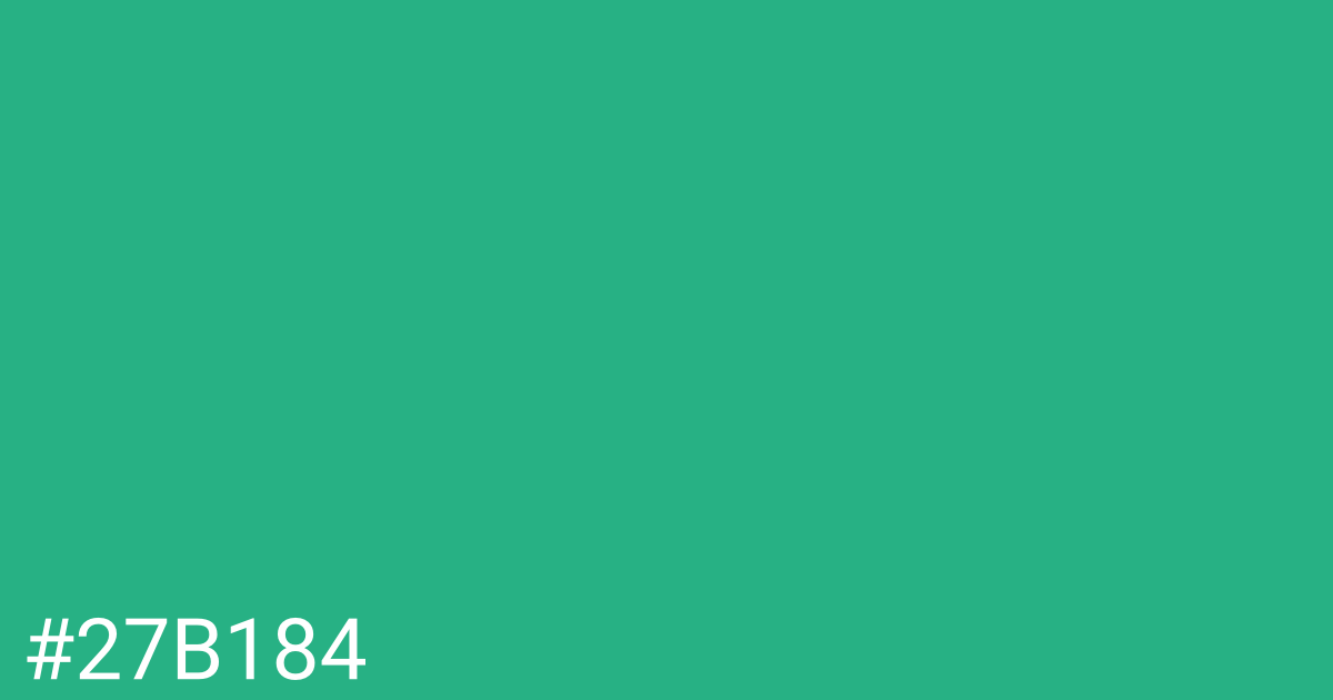 Hex color #27b184 graphic