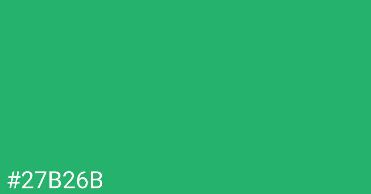 Hex color #27b26b graphic