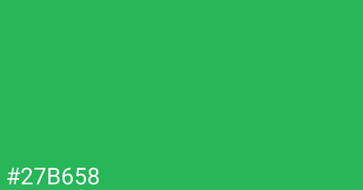 Hex color #27b658 graphic