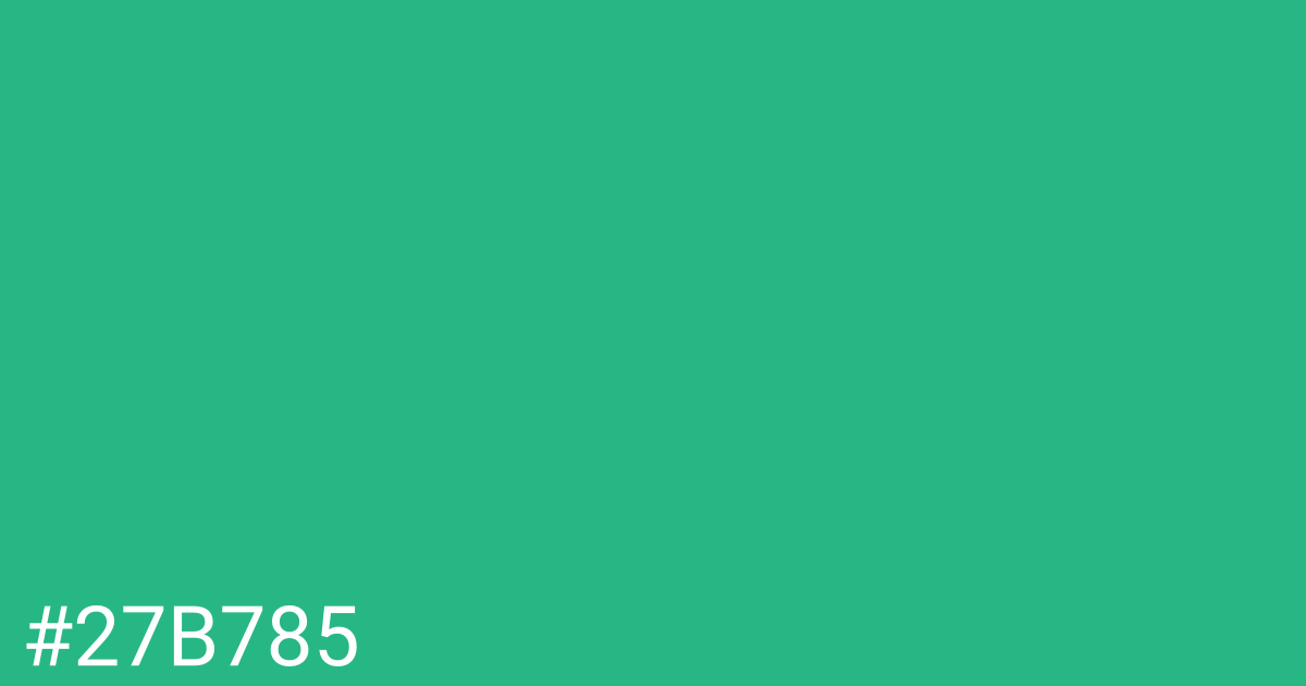 Hex color #27b785 graphic