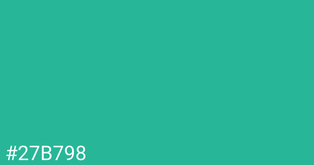 Hex color #27b798 graphic