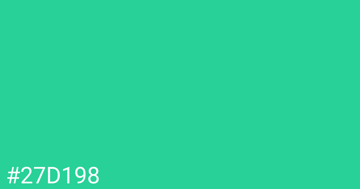 Hex color #27d198 graphic