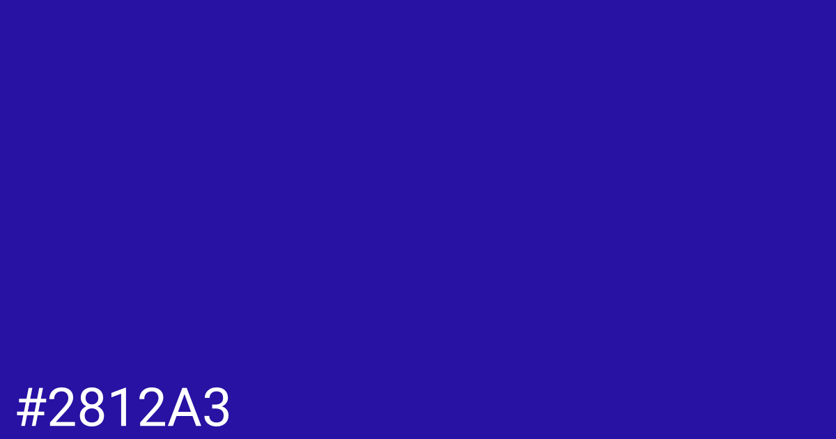 Hex color #2812a3 graphic