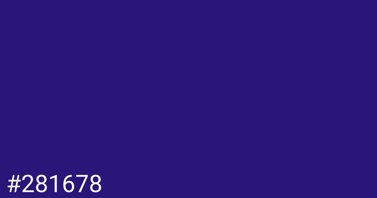 Hex color #281678 graphic