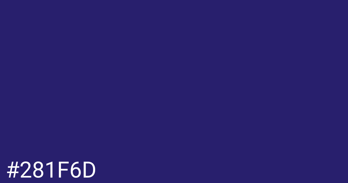 Hex color #281f6d graphic