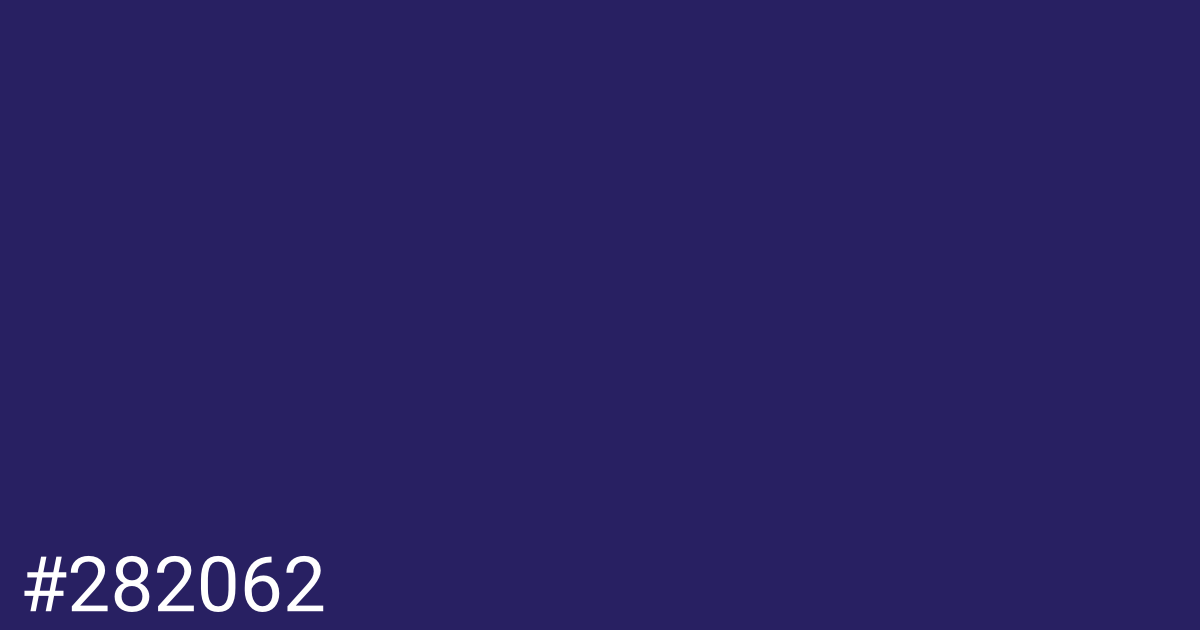 Hex color #282062 graphic