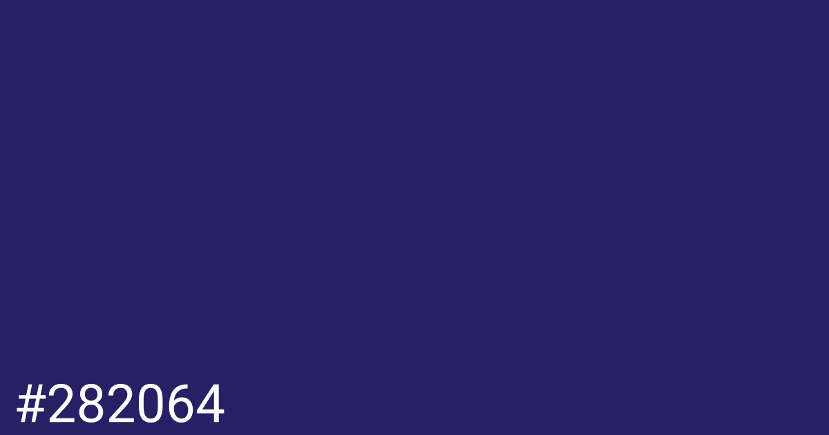 Hex color #282064 graphic