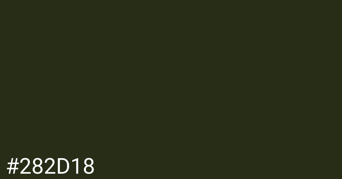 Hex color #282d18 graphic