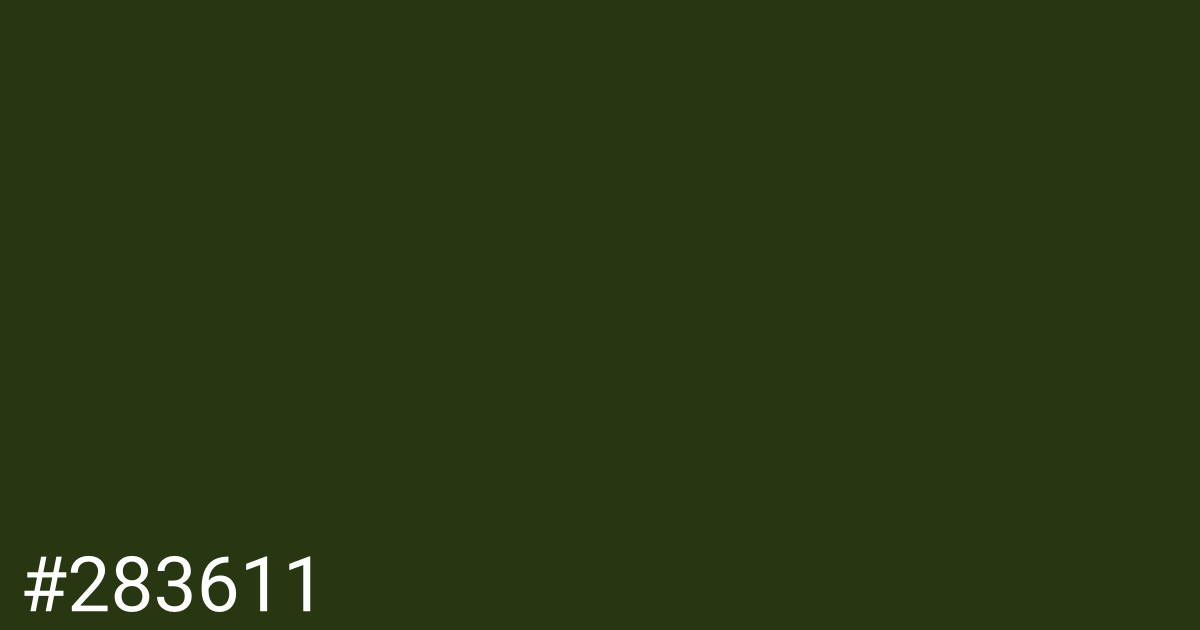 Hex color #283611 graphic