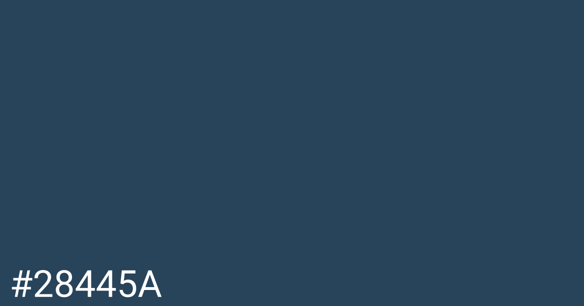 Hex color #28445a graphic