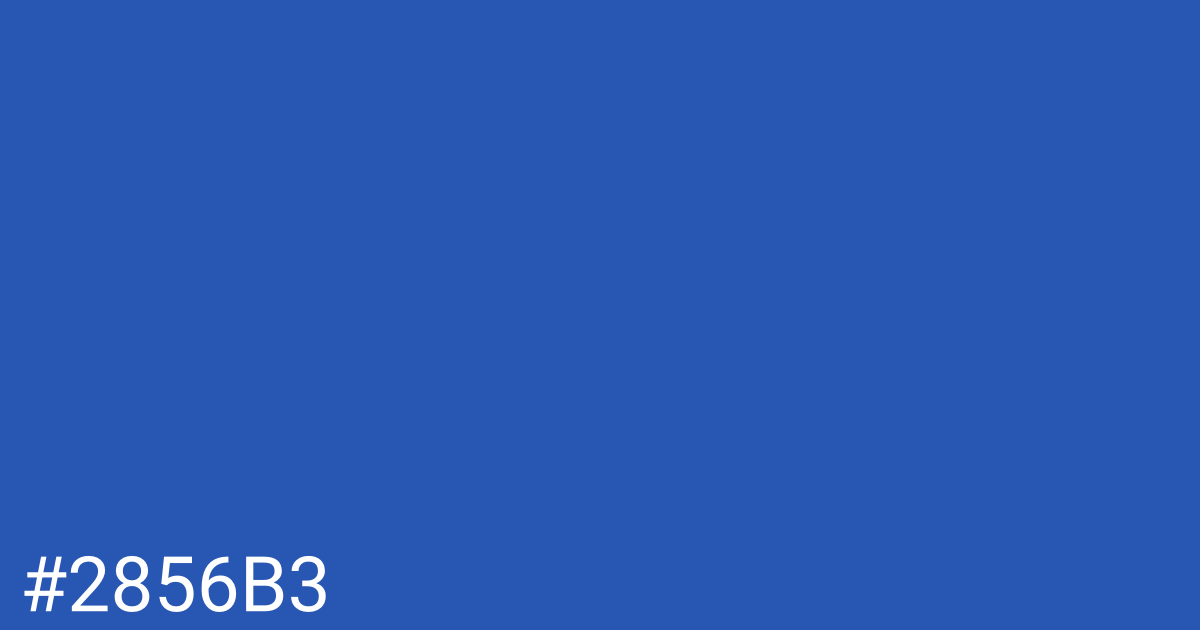 Hex color #2856b3 graphic