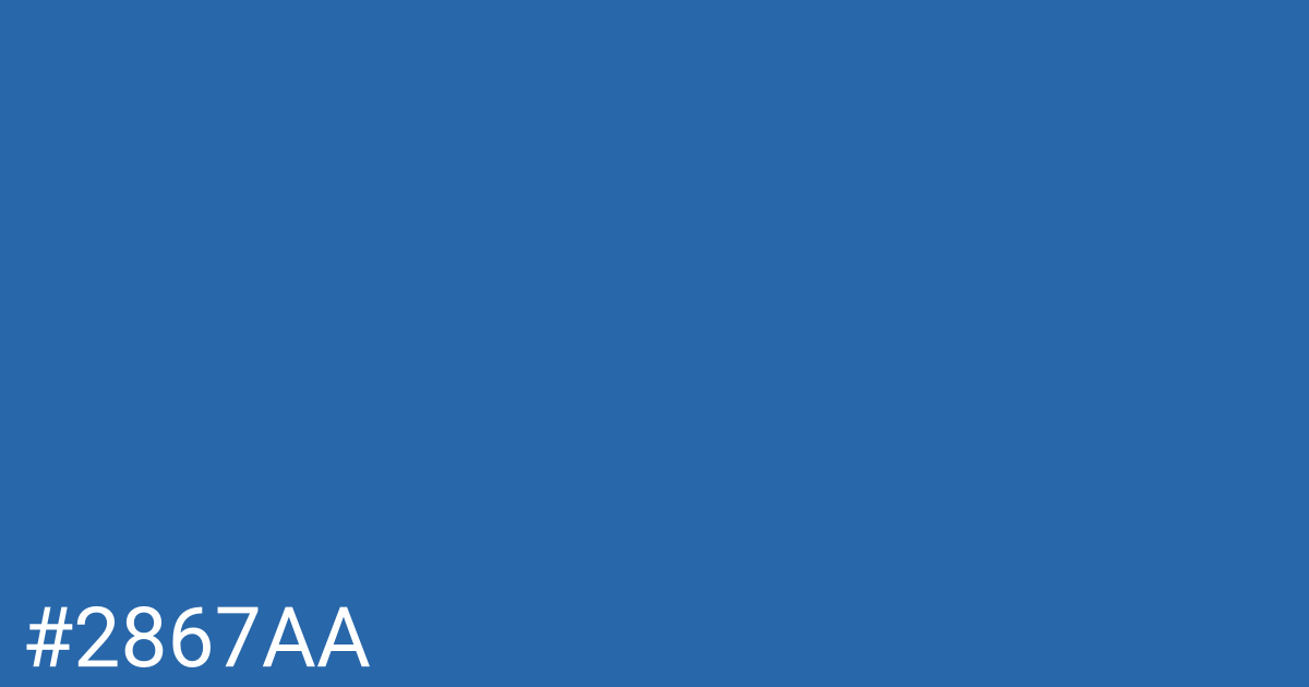 Hex color #2867aa graphic