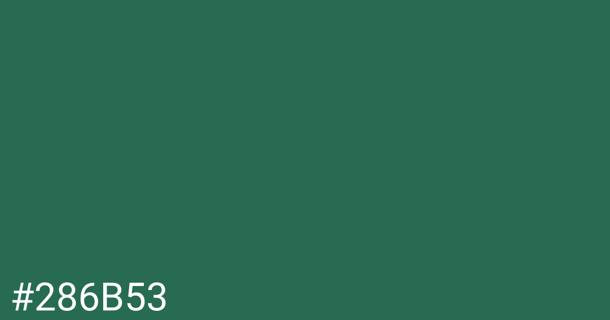 Hex color #286b53 graphic