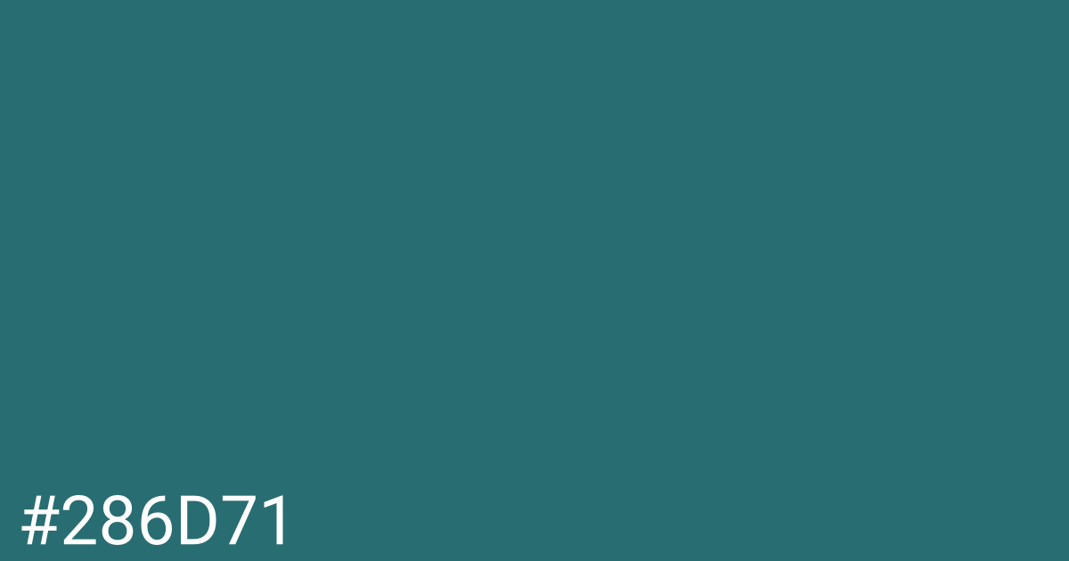 Hex color #286d71 graphic