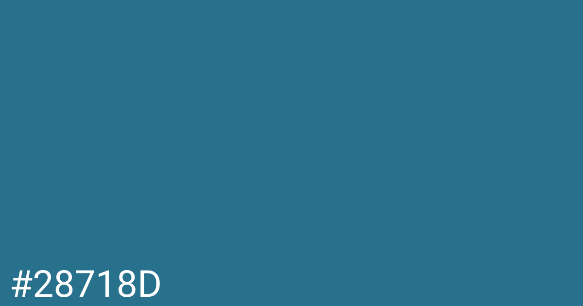Hex color #28718d graphic