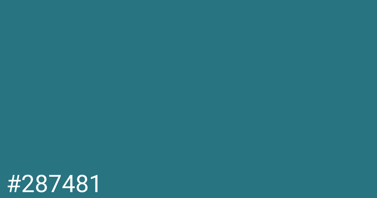 Hex color #287481 graphic